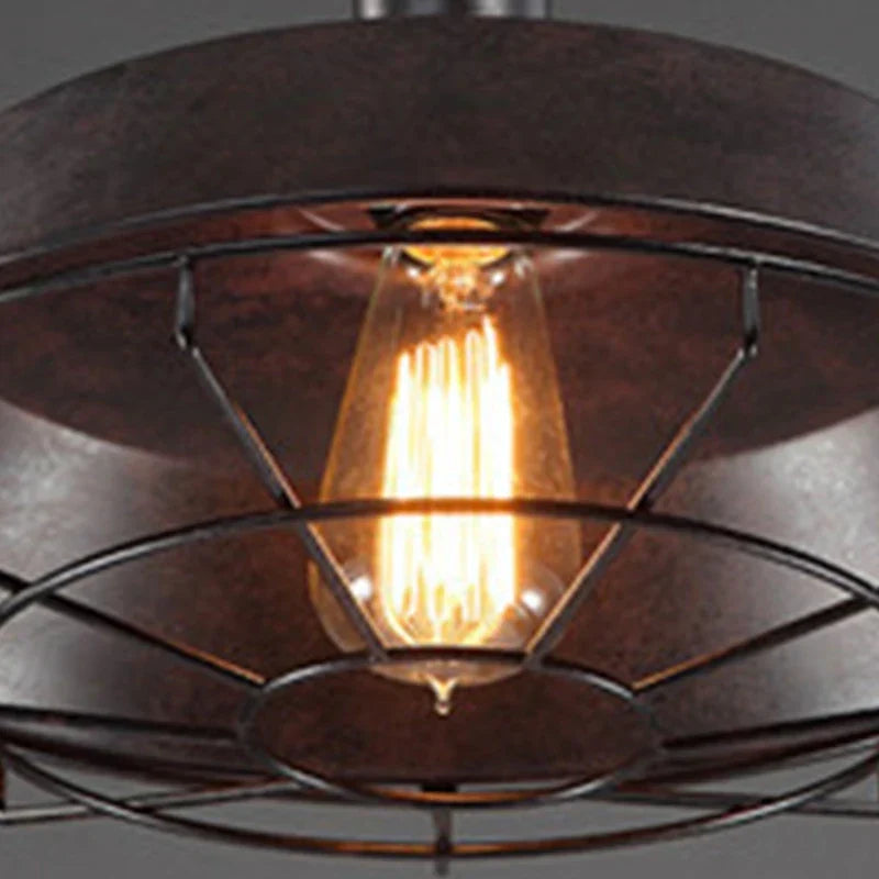 Vivolux | Vintage Loft Pendelleuchte: Industrielle Retro Eisen Deckenleuchte Kronleuchter für Salon, Restaurant, Bar, Küche