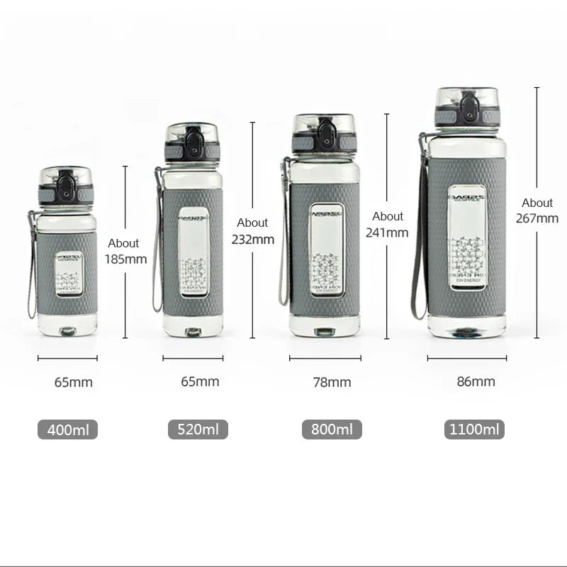 Vivolux | UZSPACE Sport-Wasserflaschen, BPA-frei, tragbar, sturzsicher, auslaufsicher, großes Fassungsvermögen, Fitness-Wasserkocher, Tritan-Kunststoff-Trinkflasche