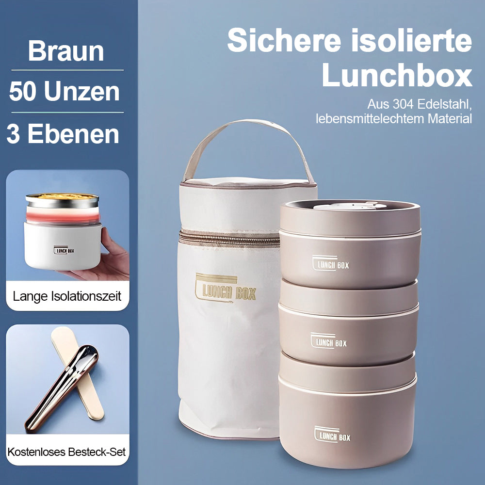 Vivolux | Tragbares isoliertes Lunchbox-Set