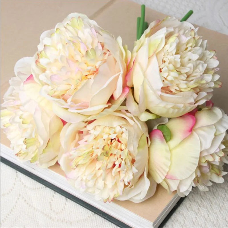 Vivolux | Große Pfingstrose Seidenblumenstrauß Set