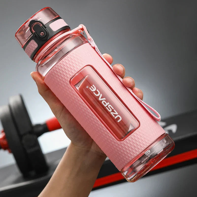 Vivolux | UZSPACE Sport-Wasserflaschen, BPA-frei, tragbar, sturzsicher, auslaufsicher, großes Fassungsvermögen, Fitness-Wasserkocher, Tritan-Kunststoff-Trinkflasche