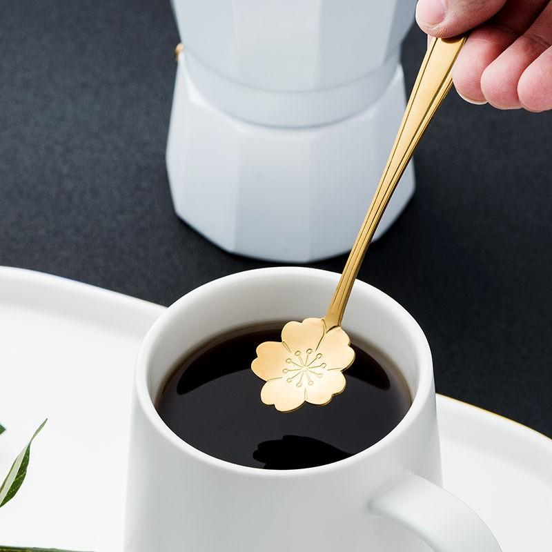 Vivolux | 8-teiliges Teelöffelset aus Edelstahl mit Blumenmotiv