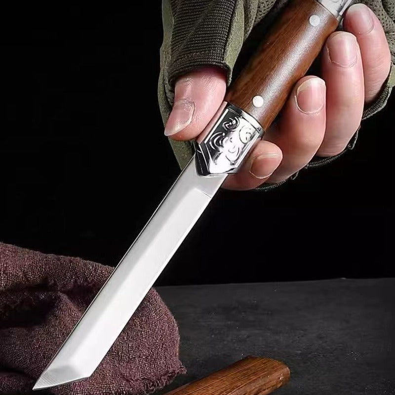 Vivolux | Handgefertigtes Utility-Messer mit japanischem Holzgriff