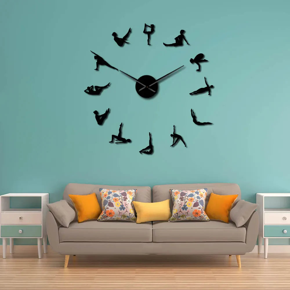 Vivolux | Pilates Posen DIY Wanduhr