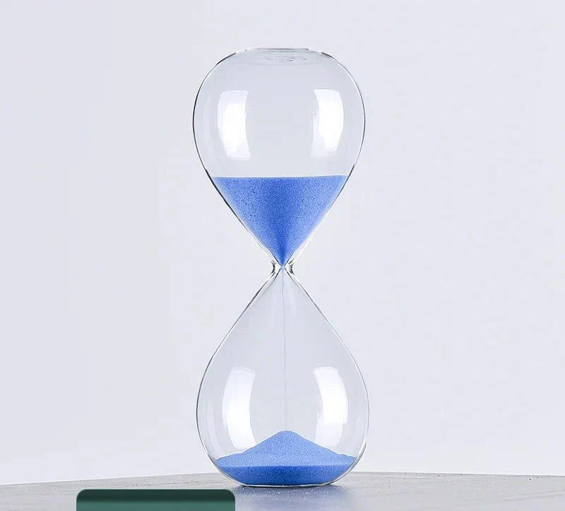 Vivolux | Glas Sanduhr Timer | Stilvolle Dekoration mit 5/10/30/60 Minuten Zeitangabe