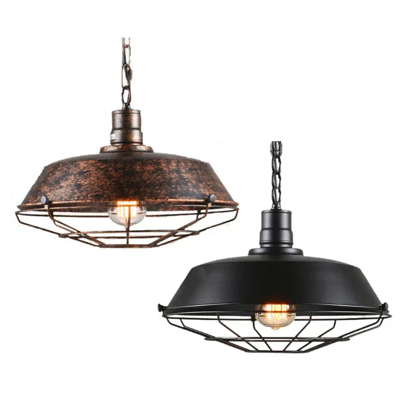 Vivolux | Vintage Loft Pendelleuchte: Industrielle Retro Eisen Deckenleuchte Kronleuchter für Salon, Restaurant, Bar, Küche