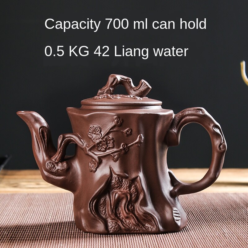 Vivolux | Große Kapazität Haushalt Handgemachte Lila Sand Teekanne Chinesische Teegeschirr Yixing Zisha Zhu Ton Ball Filter Blase Teekanne Mond Topf