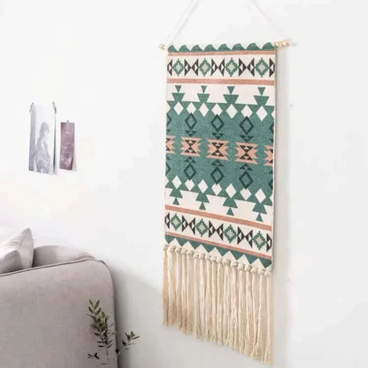 Vivolux | Macrame Hängender Baumwollteppich