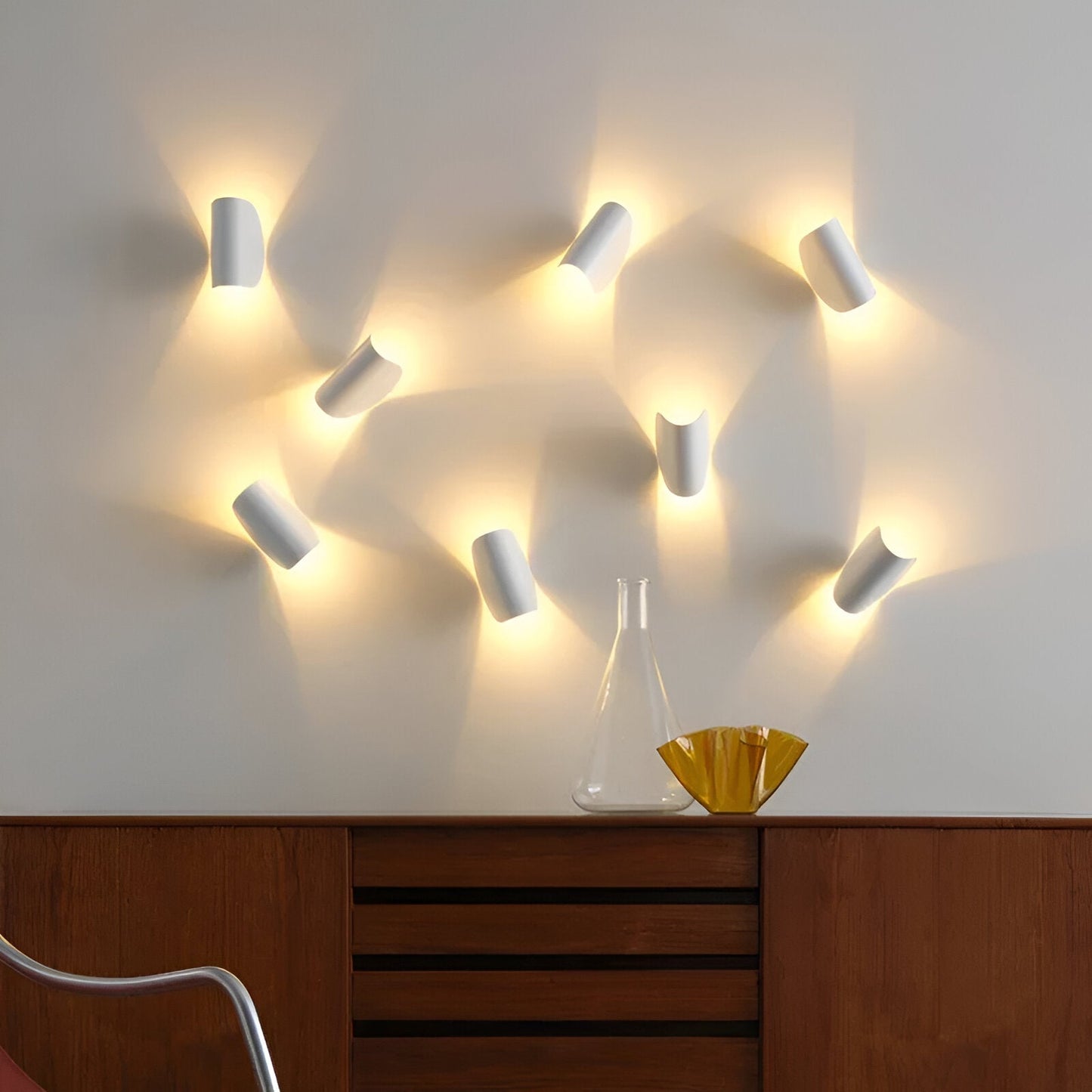 Vivolux | Twist Wandlampe - Drehbare Wandleuchte aus Metall - Curve Wandleuchter