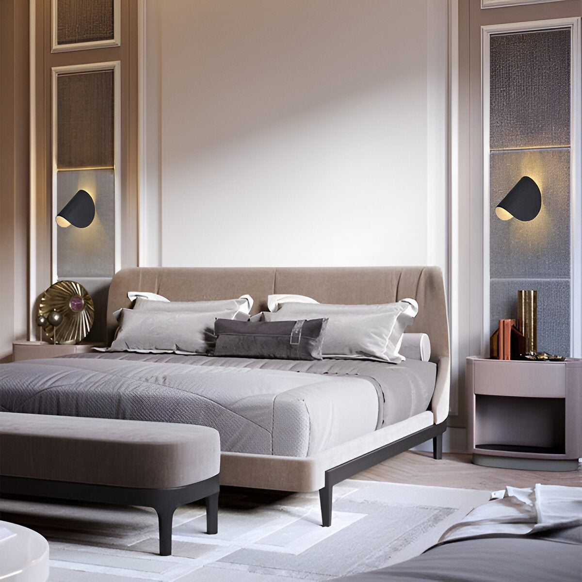 Vivolux | Twist Wandlampe - Drehbare Wandleuchte aus Metall - Curve Wandleuchter
