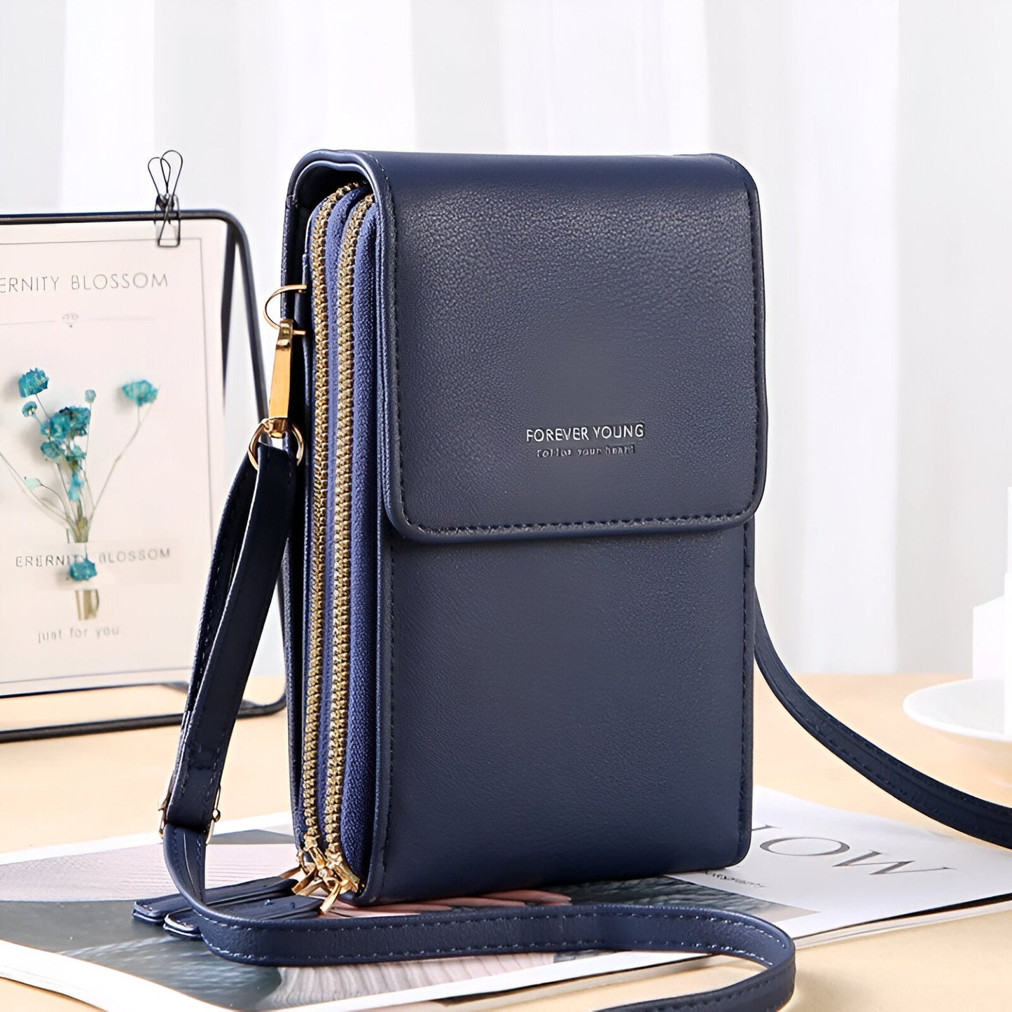 Carry- Stilvolle Crossbody Geldbörse & Telefonhalter Tasche