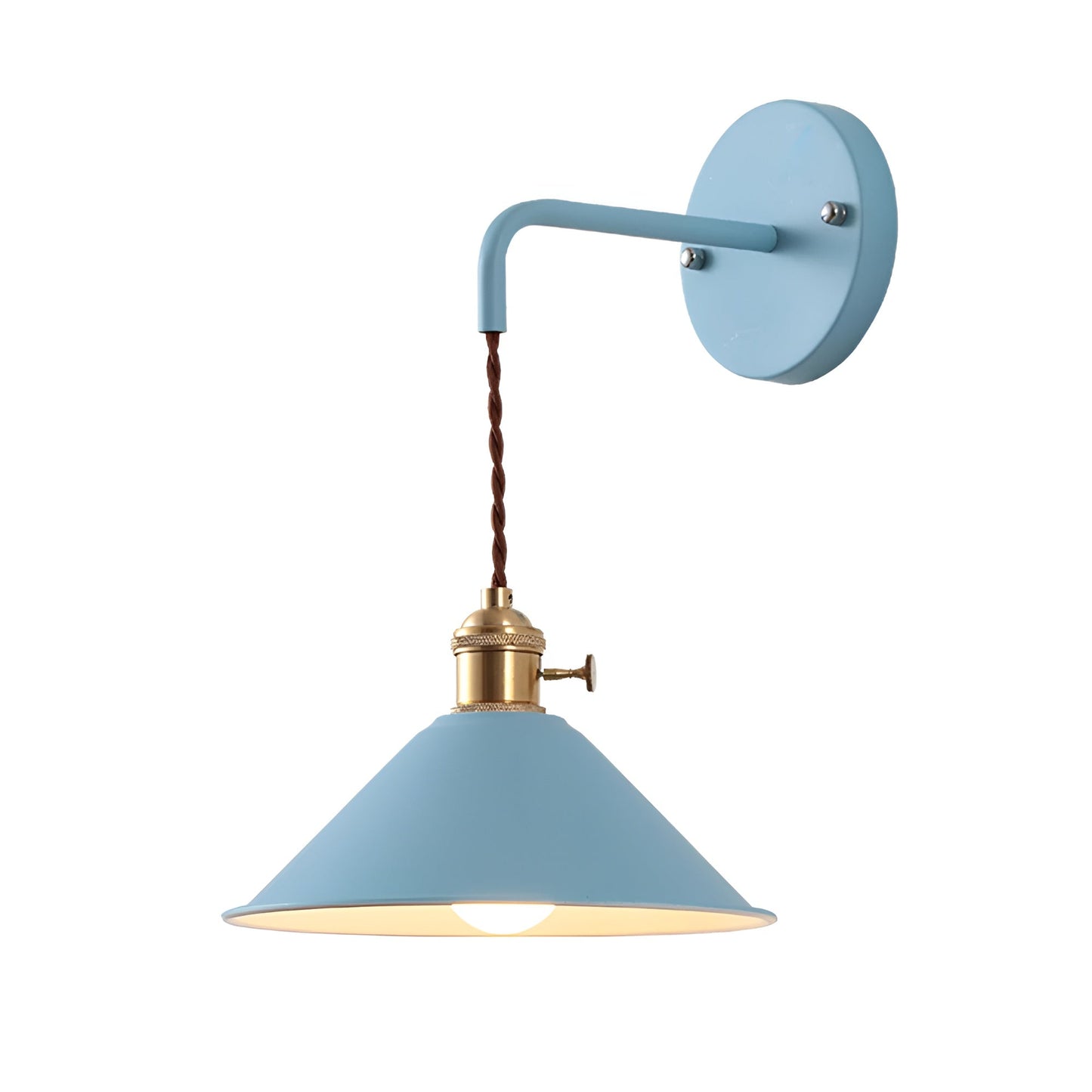 Vivolux | Retro Vintage Wandlampe - Vintage-inspirierte Kegel Metall Wandlampe