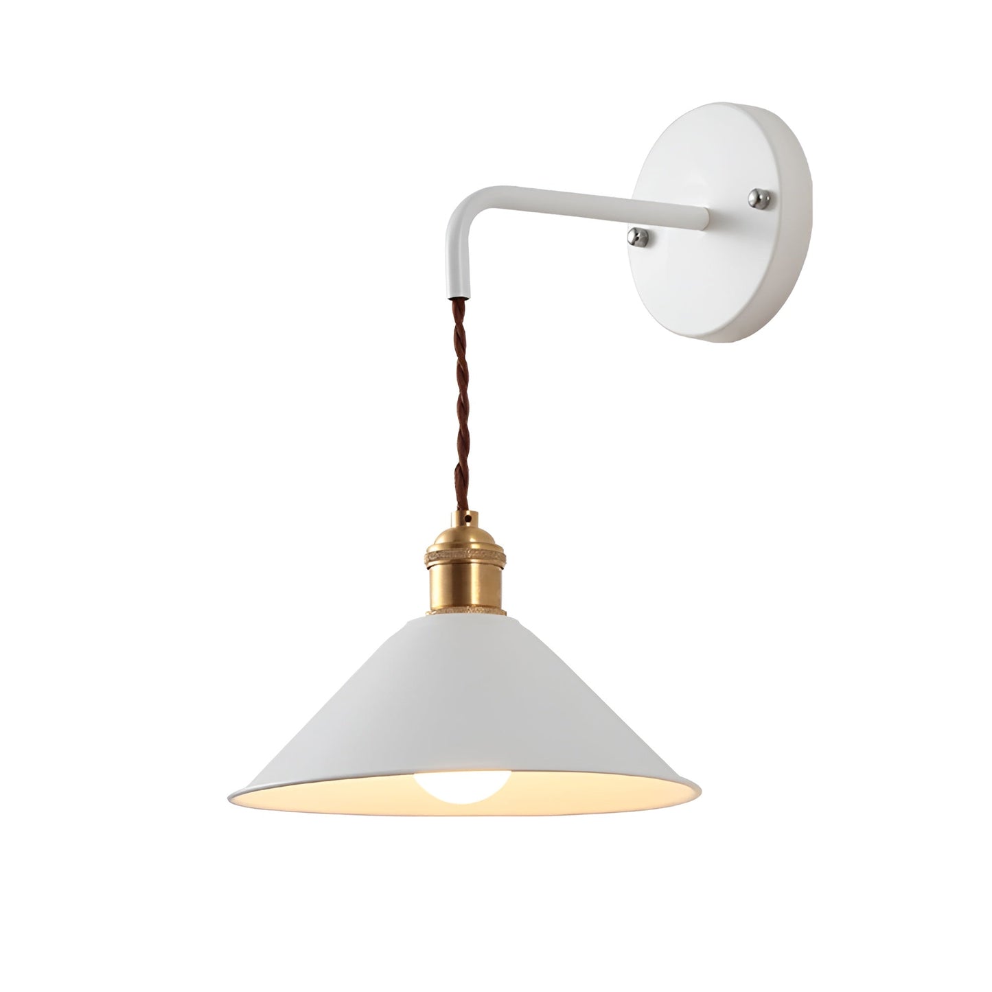Vivolux | Retro Vintage Wandlampe - Vintage-inspirierte Kegel Metall Wandlampe
