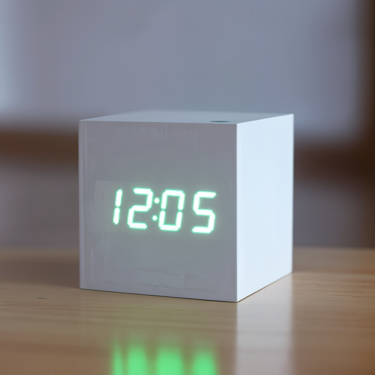 Vivolux | Digitale LED-Wecker - Würfeluhr - Holzuhr