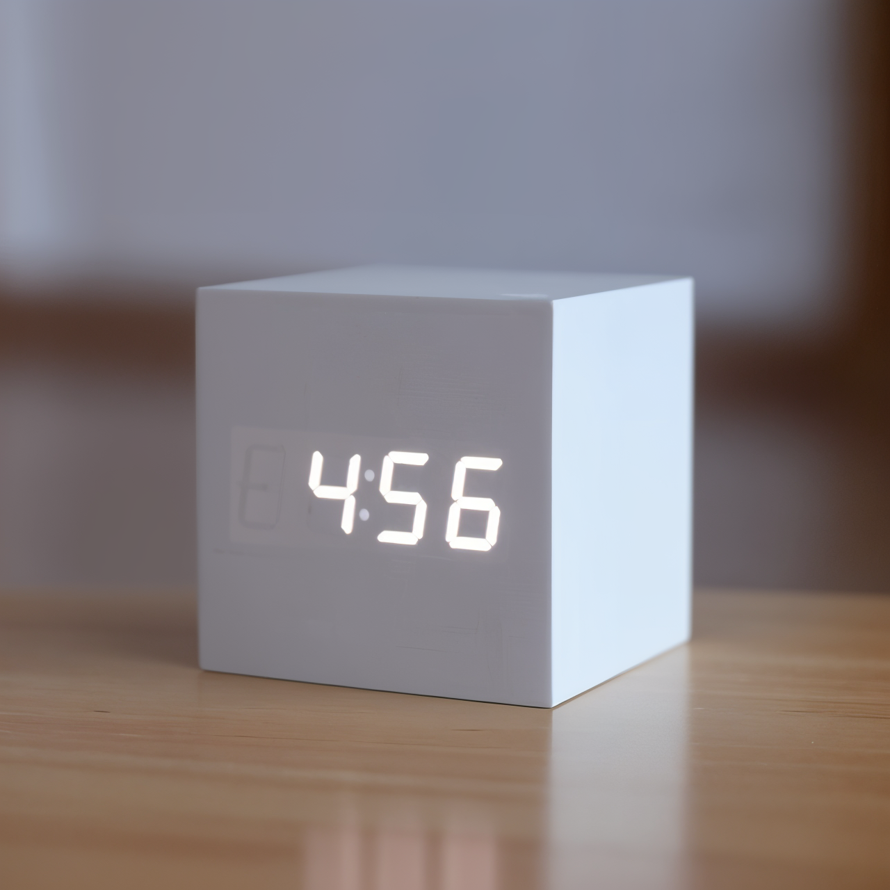 Vivolux | Digitale LED-Wecker - Würfeluhr - Holzuhr