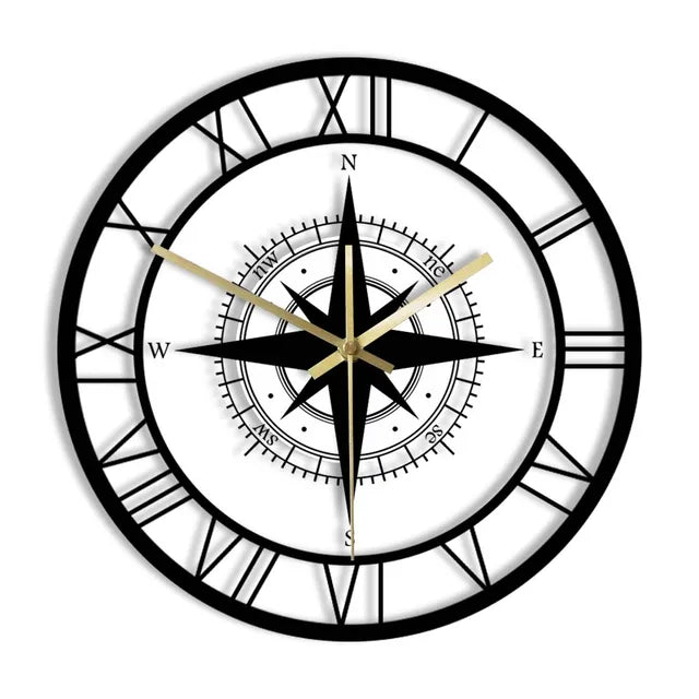 Vivolux | DirectionalChart - Nautischer Kompass Wanduhr