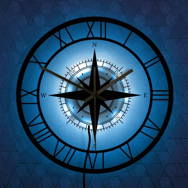Vivolux | DirectionalChart - Nautischer Kompass Wanduhr