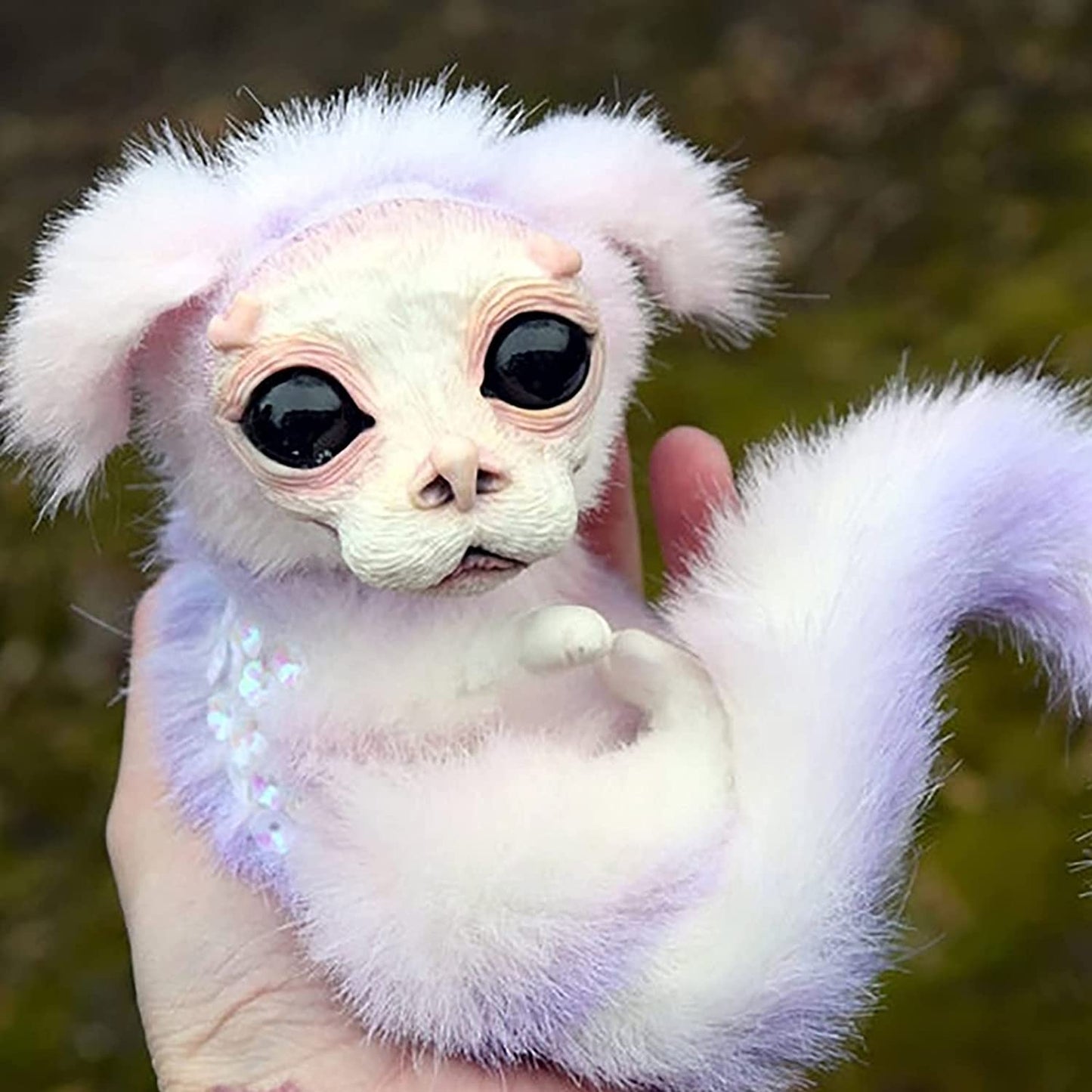 Vivolux | Labyrinth Plüschpuppe Maze-Wurm Rote Haarige Große Mund Monster Tier Plüschpuppe Spielzeug Süß Lustiges Geschenk Plüschpuppe Wohnkultur