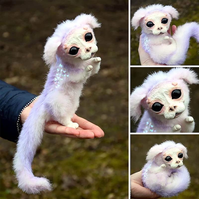 Vivolux | Labyrinth Plüschpuppe Maze-Wurm Rote Haarige Große Mund Monster Tier Plüschpuppe Spielzeug Süß Lustiges Geschenk Plüschpuppe Wohnkultur