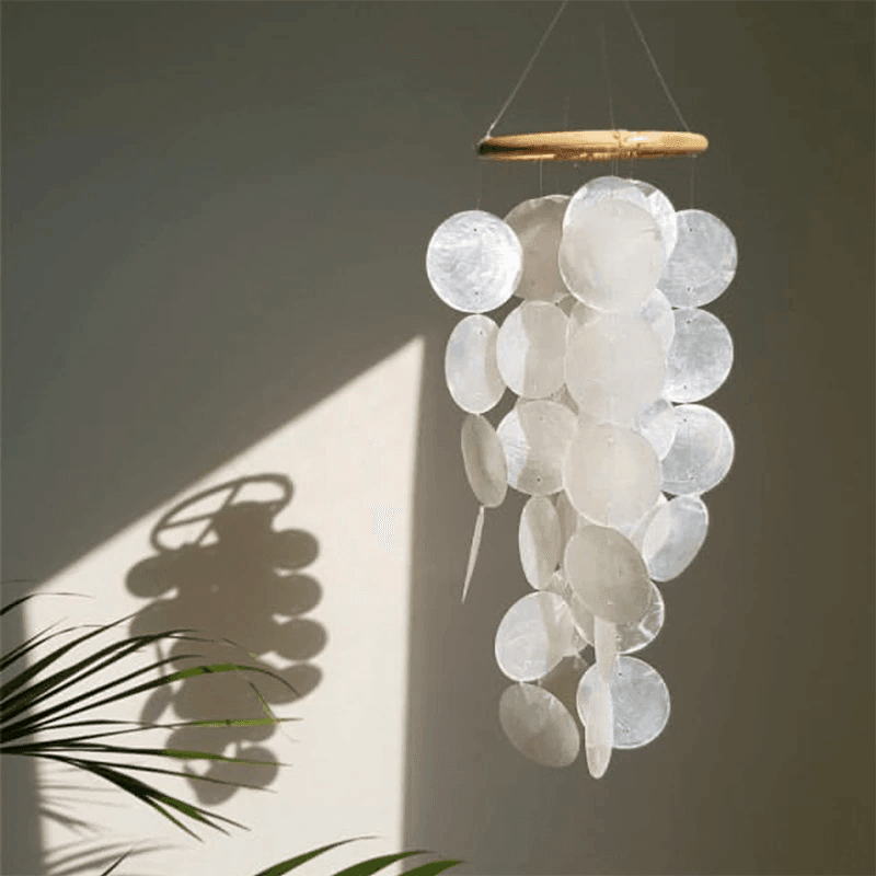 Vivolux | ShellDreams Handgefertigtes Babyzimmer Windspiel | Muschel-Mobile | Beruhigende Klänge