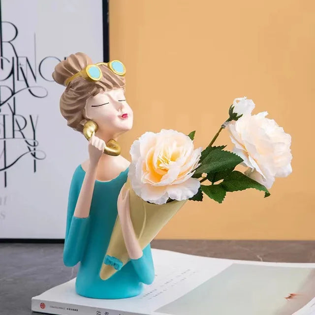Vivolux | FloralFinesse - Mädchen Vase Dekor