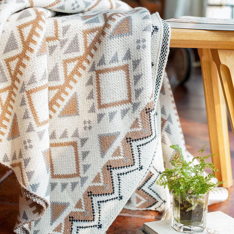 Vivolux | Boho Navajo Sonnenlicht Tagesdecke