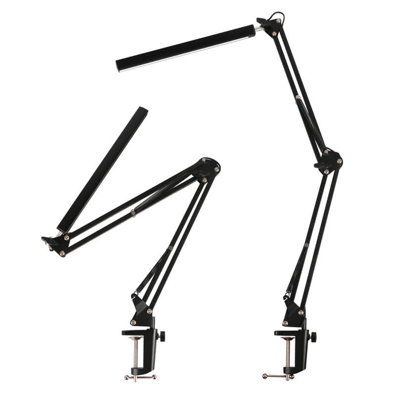 Vivolux | LED Klappbarer Langer Arm Clip Augen Schutz USB Lese Tischlampe