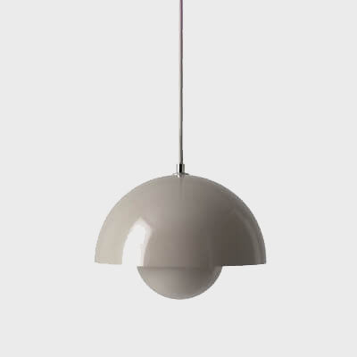 Nordic Macaron 1-Light Halbkreis Kuppel Pendelleuchte Lightz