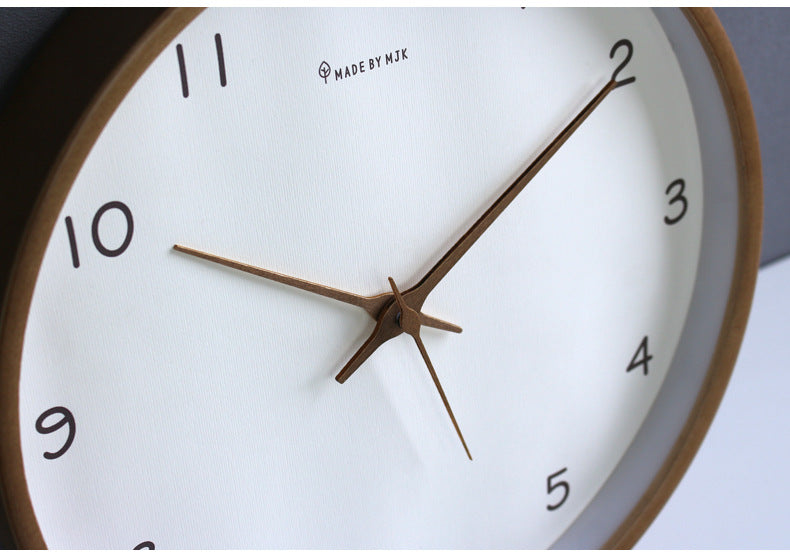 Vivolux | Schlichte analoge Massivholz-Wanduhr für Zuhause – zeitlos und elegant!