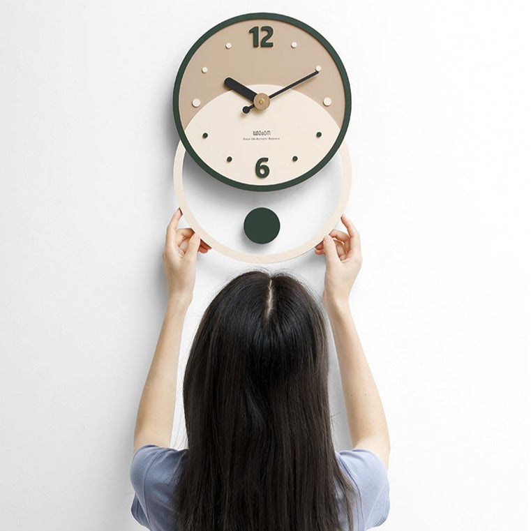 Vivolux | Nordic Minimalist Wanddekoration Uhr für das Wohnzimmer