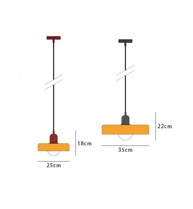 Vivolux | Pendelleuchte aus farbigem Glas | Elegante Hängeleuchte im Bauhaus-Stil | Designlampe für Wohnzimmer & Esszimmer