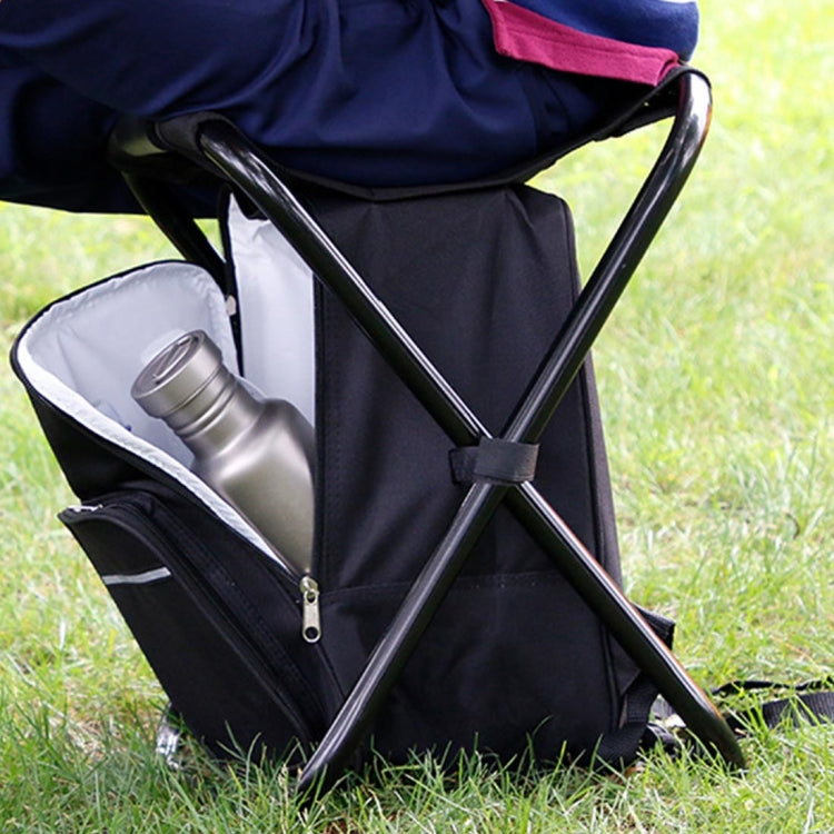 Vivolux | Outdoor tragbarer klappbarer Campingstuhl leichter Angelstrandstuhl Edelstahlrohr Klappstuhl mit Kühlbeutel (Grün)