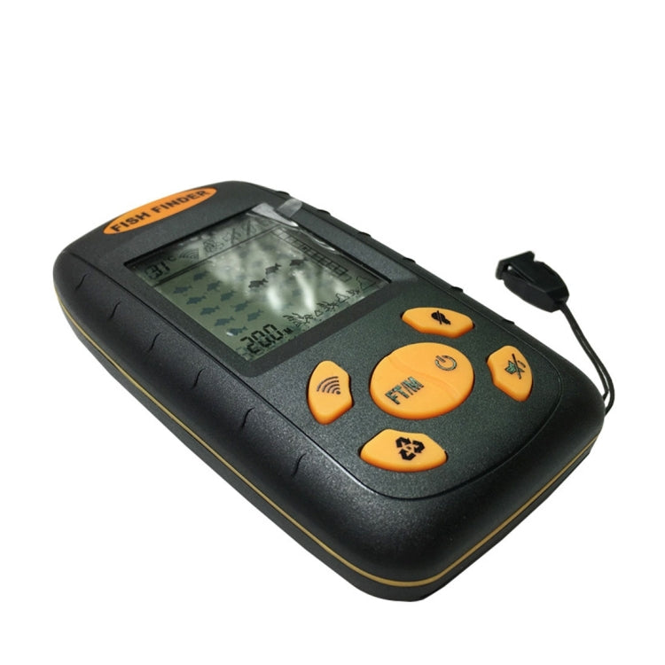 Vivolux | Tragbarer Ultrasonic Fischfinder, Wassertiefe & Temperatur Fischfinder mit kabelgebundenem Sonarsensor und LCD-Display