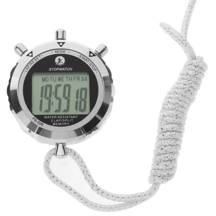 Vivolux | PS528 Metall-Stoppuhr Professioneller Chronograph Handheld Digital LCD Sportzähler Timer mit Band