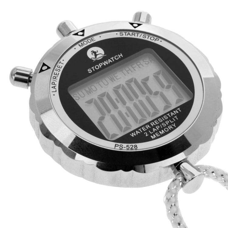 Vivolux | PS528 Metall-Stoppuhr Professioneller Chronograph Handheld Digital LCD Sportzähler Timer mit Band