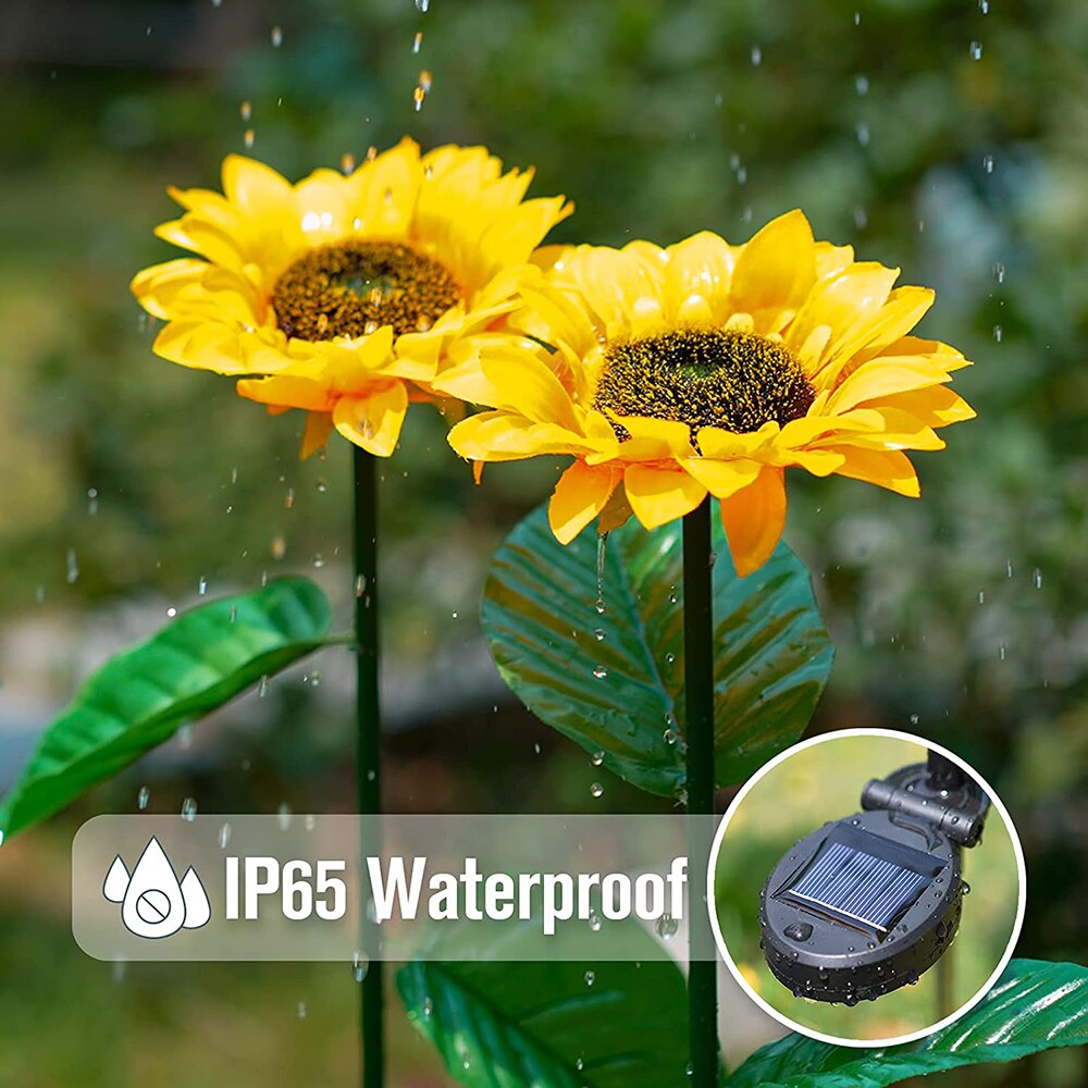 Vivolux | Solar-Sonnenblumen: Wasserdichte Gartenerfreude