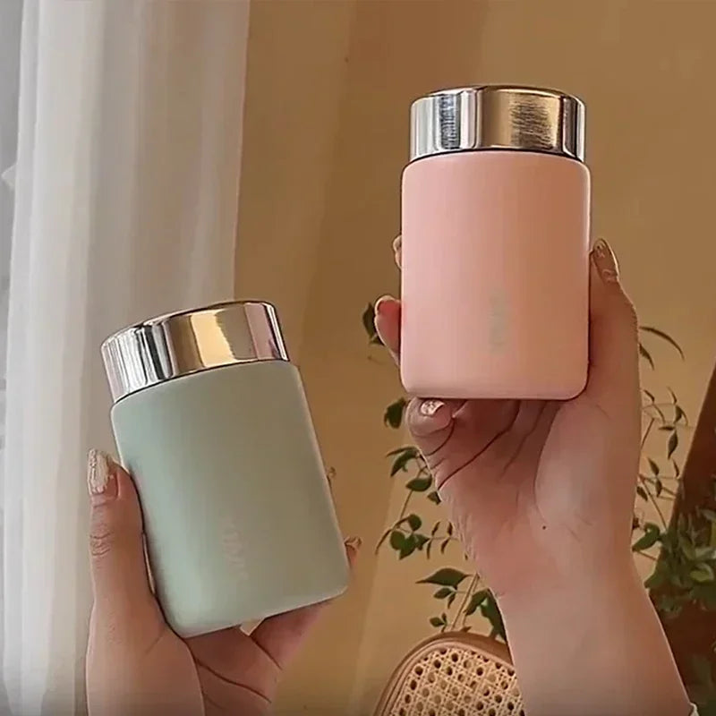 Vivolux | 230ml Mini 316 Edelstahl Tragbare Thermoskanne - Taschen-Vakuumflasche