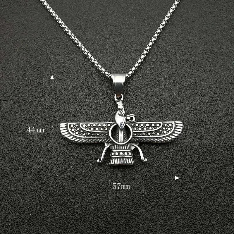 Vivolux | Zoroastrische Faravahar / Ahura Mazda Anhänger Halsketten