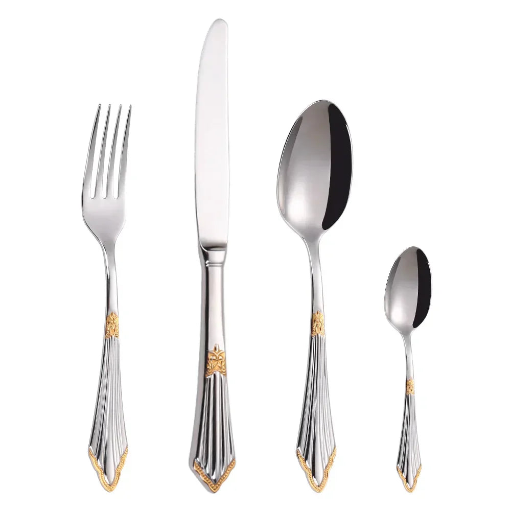 Vivolux | LuxSpoon | Elegantes Besteckset im goldenen Design