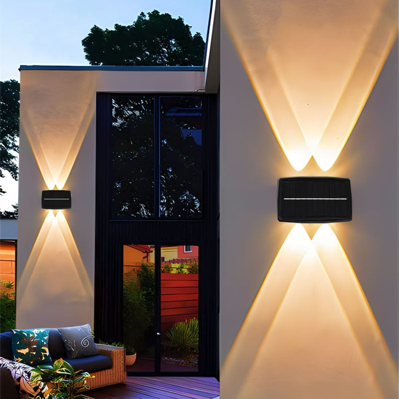 Vivolux | Solar LED Auf/Ab Außenwandleuchte Wasserdicht