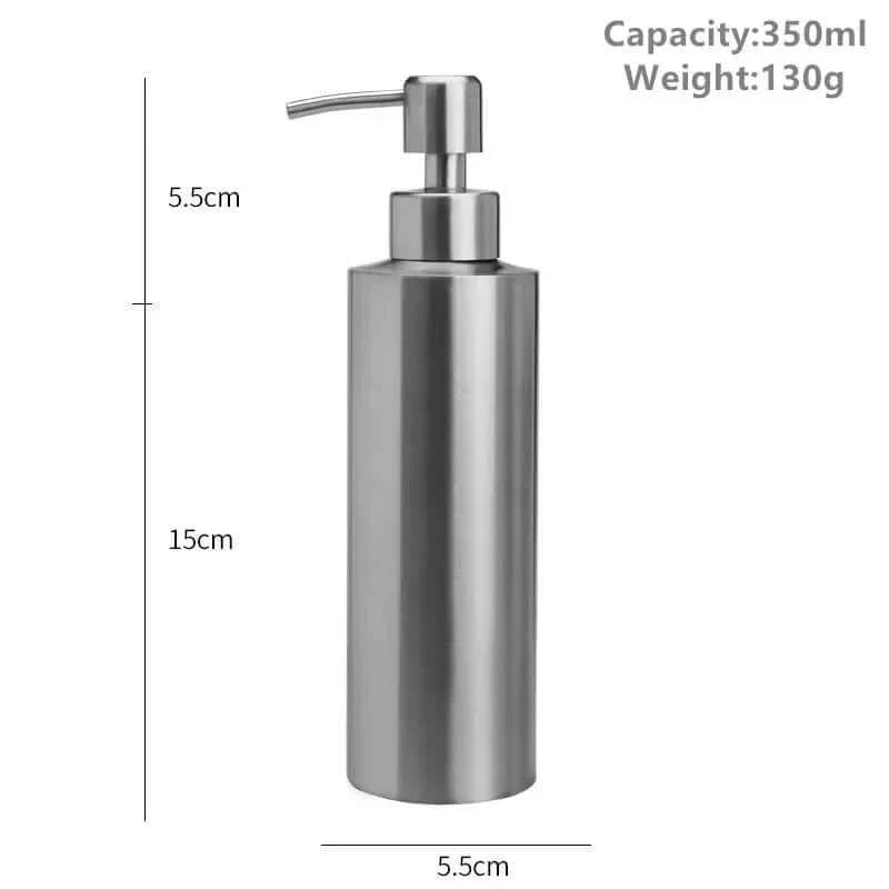 Vivolux | Eleganter Edelstahl Handpumpen Seifenspender 250ml/350ml/550ml