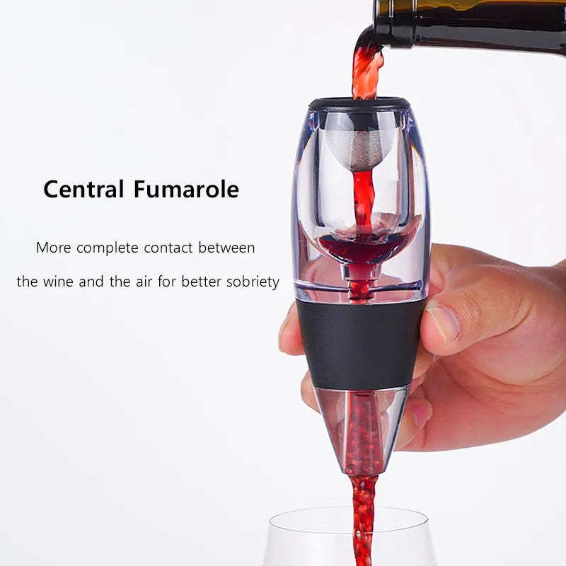 Weinbelüfter, Dekanter, Ausgießer, Set mit Filtern, Luftreiniger, Standdiffusor, Luftbelüfter, Sieb, Belüfter, Wein für die Esszimmerbar
