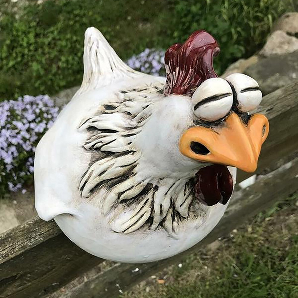 Vivolux | Verspielter Hühnerzaun-Dekor: Verspielte Gartenhof-Kunst