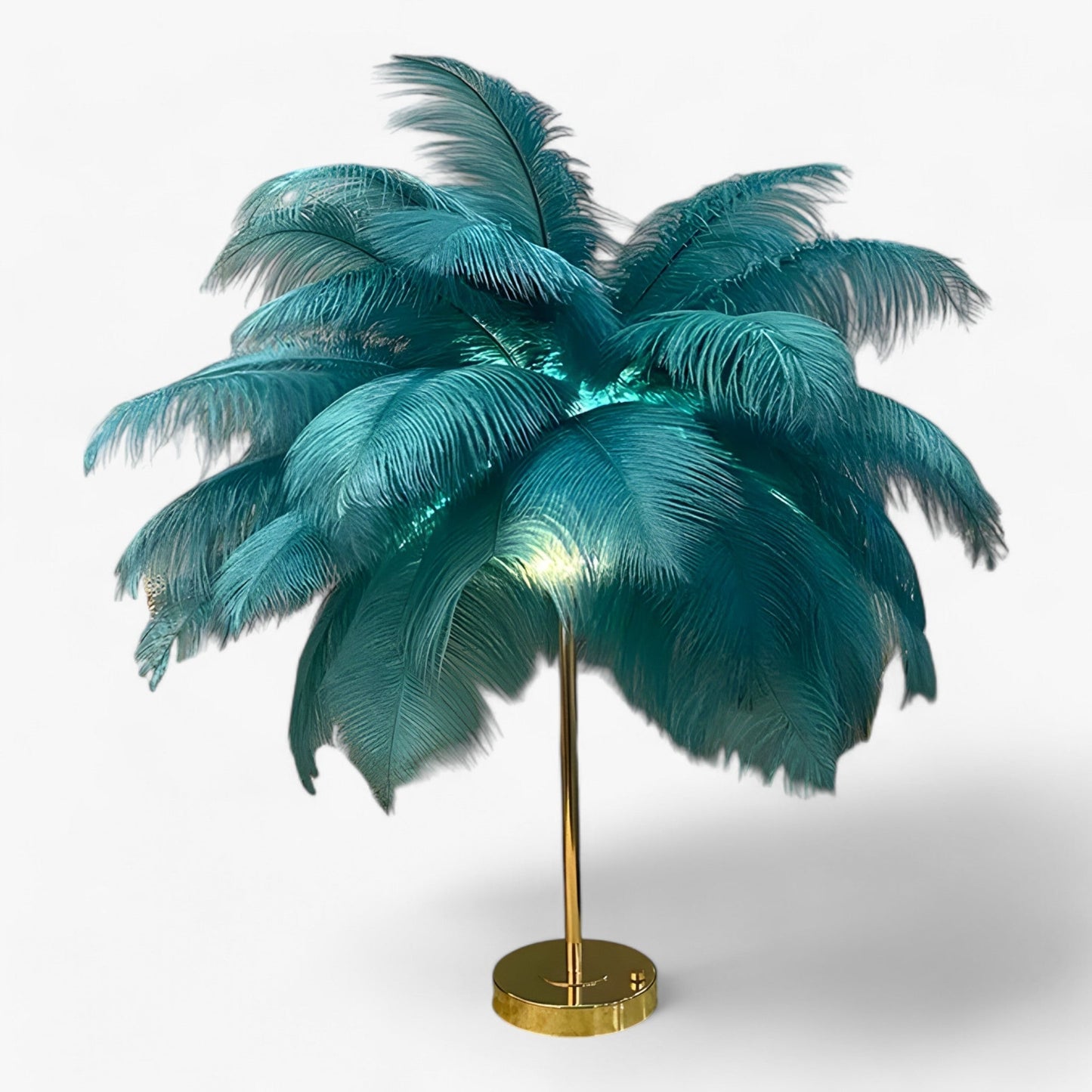 Vivolux | FeatherGlow | Tischlampe mit Touch-Control - LED mit Federn für Hochzeiten und Raumdekoration
