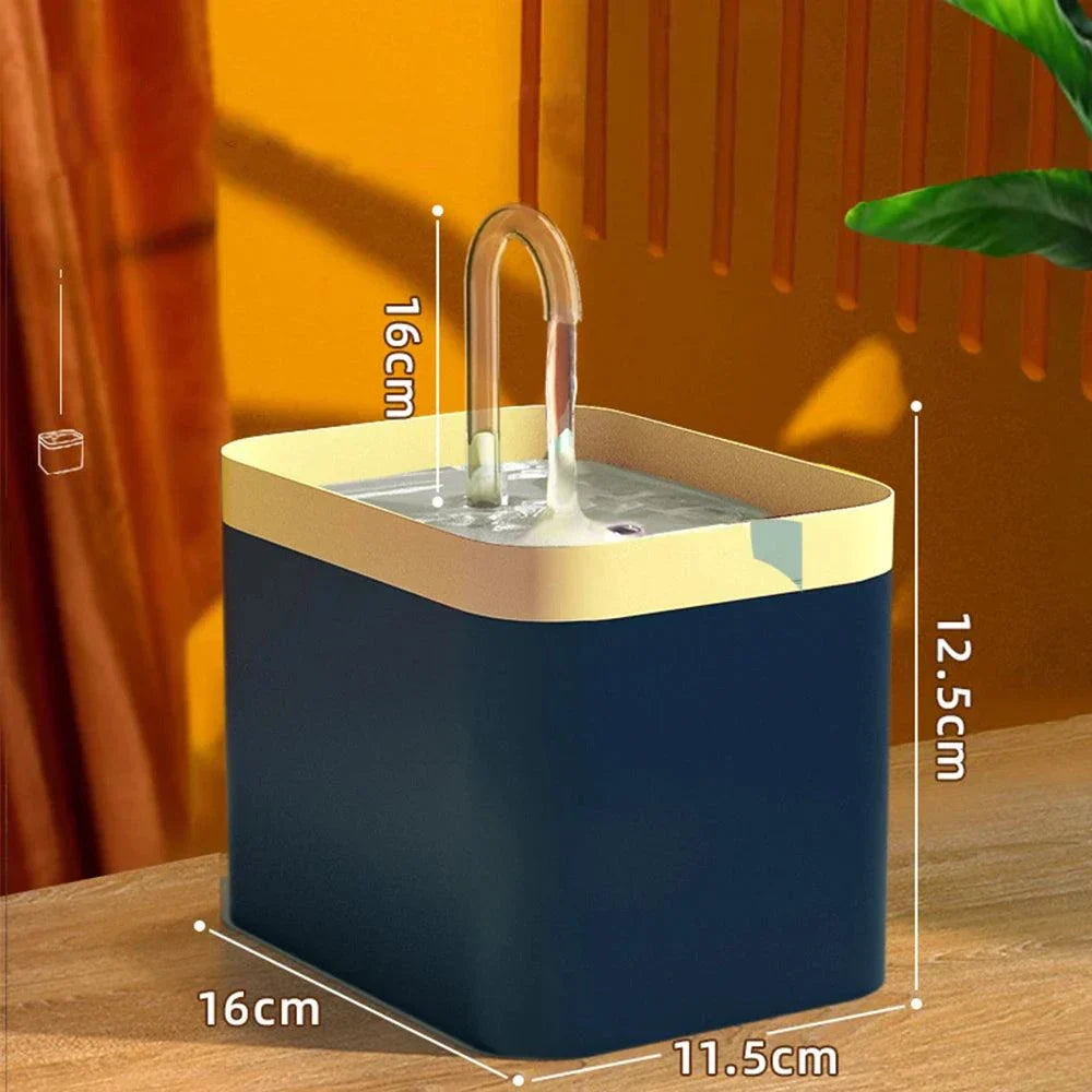 Vivolux | Ultra-leise Haustier-Wasserbrunnen mit intelligenter Filtration - 1,5 l Edelstahl