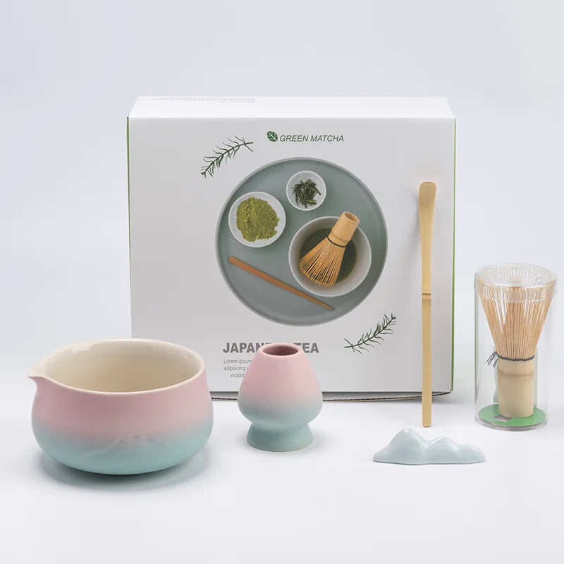 Variant image for Japanisches Matcha Tee Set mit Keramikschale, Bambusbesen und Sieb – Perfektes Tee Geschenkset für authentische Teezeremonien-4