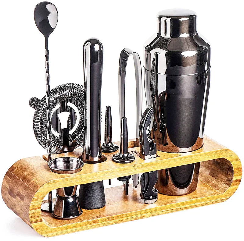 Vivolux | MixArt Metallisches Bar-Set | Elegantes Cocktail- und Barkeeper-Set | Perfekte Getränke leicht gemacht