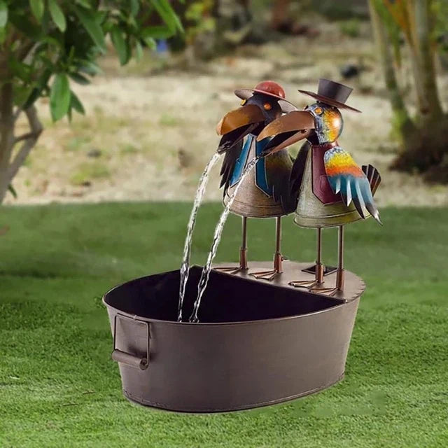 Vivolux | Tierfiguren | Bezaubernder Wasserfall-Brunnen für draußen