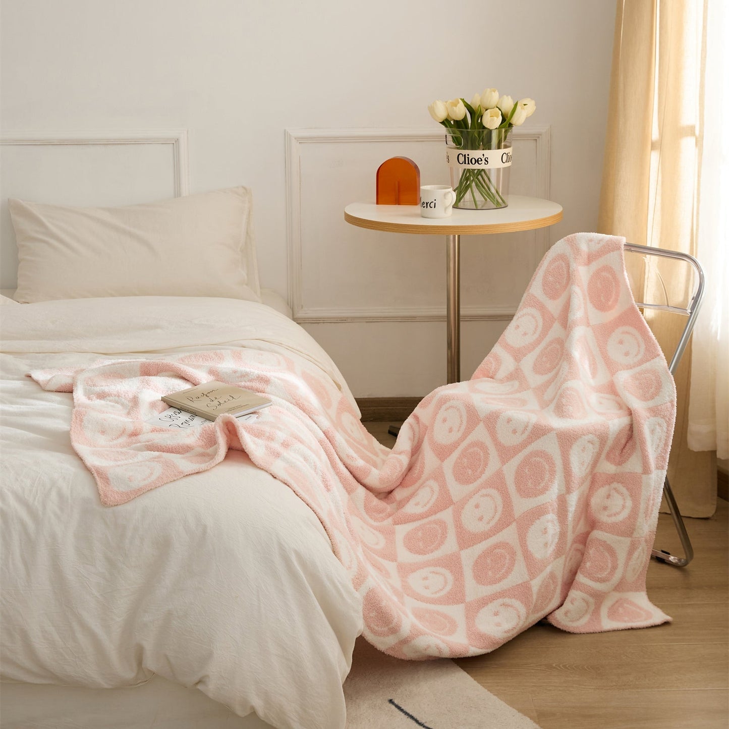 Vivolux | Smiley Kariert Decke