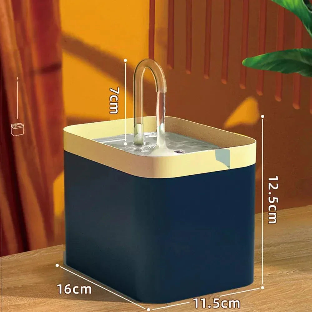 Vivolux | Ultra-leise Haustier-Wasserbrunnen mit intelligenter Filtration - 1,5 l Edelstahl